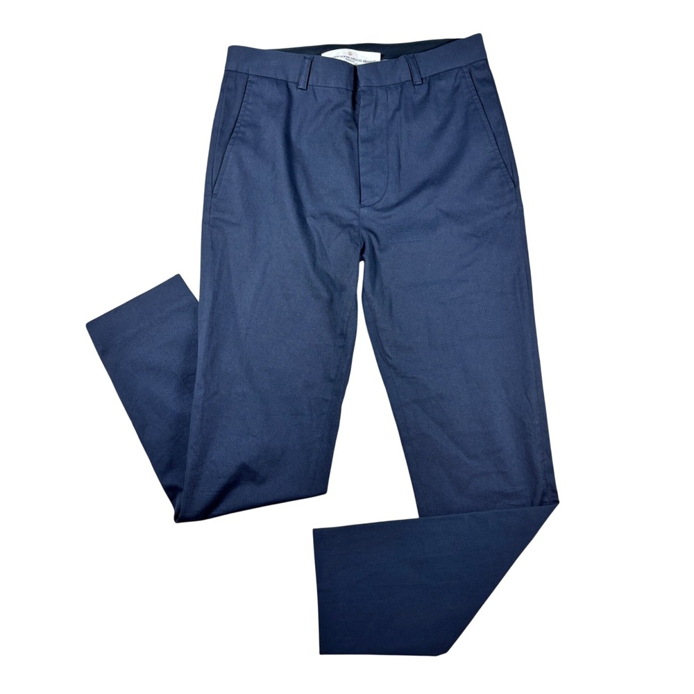 Golden Goose Deluxe Brand Navy Blue Tailored Trousers Pants XS Made in Italy